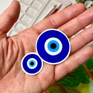 Evil Eye Sticker Waterproof | Laptop Sticker | Phone Sticker | Water Bottle Sticker | Waterproof Sticker