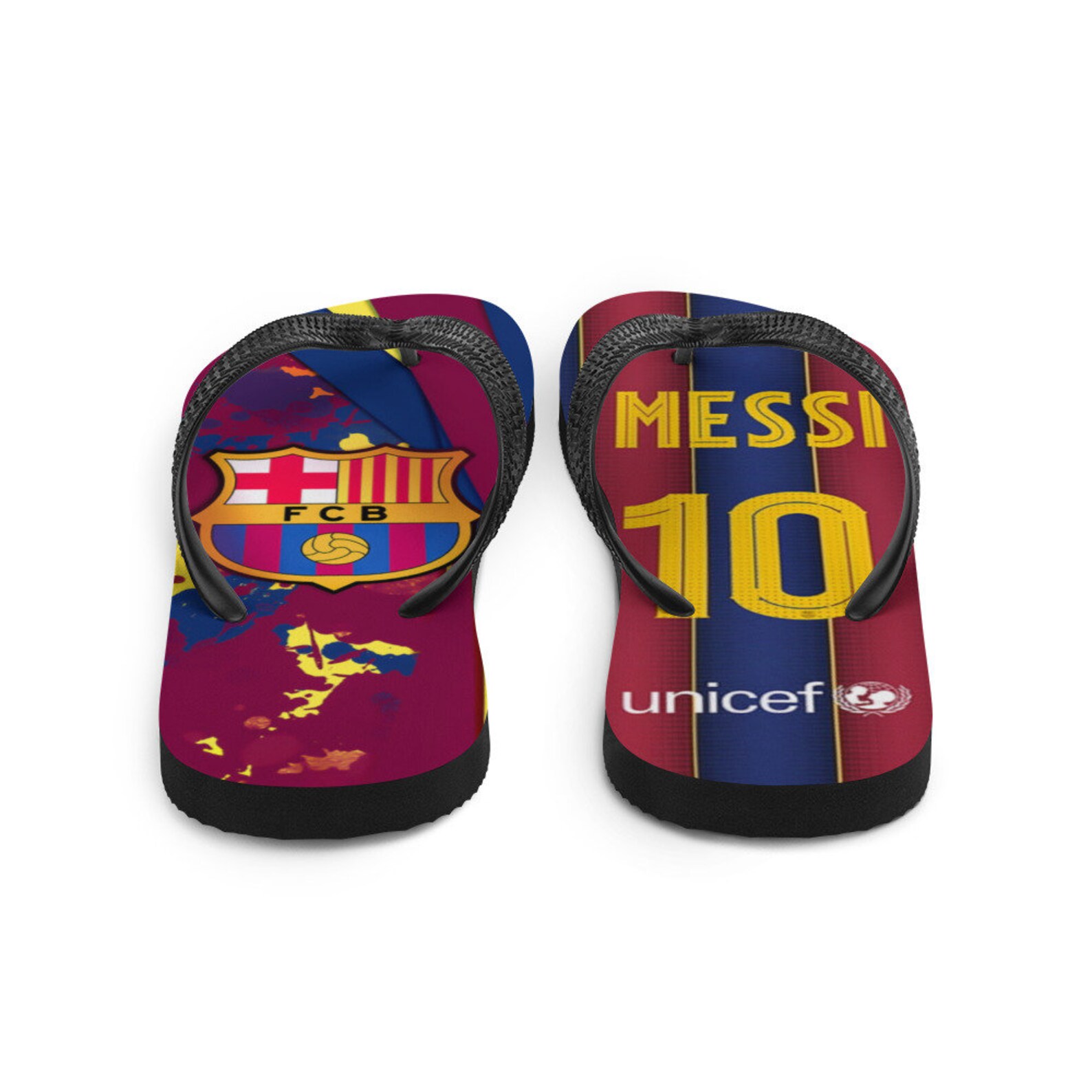 messi flip flops