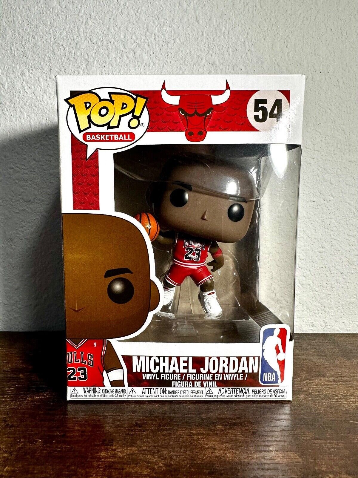 MICHAEL JORDAN Bulls Funko POP! Vinyl Action Figure Bobblehead, NBA Series  #54. MINT CONDITION.