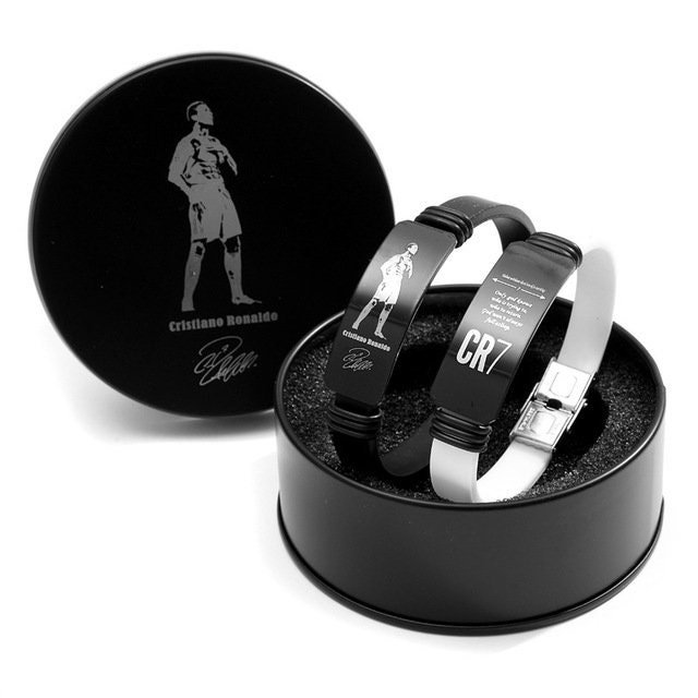 2pcs/lot Football Bracelet Cr7 Cristinao Ronaldo Wristband Silicone Bracelet  Titanium Steel Buckle | Fruugo KR