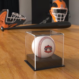 Baseball Display Case UV Protected Acrylic Clear Baseball Holder Ball Protector Memorabilia Autograph Display Box for Official Size Baseball