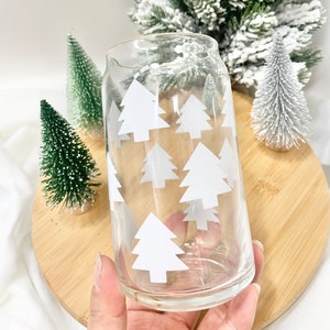 Weihnachtsbaum Glastasse/ Weihnachtsglastasse/ Weihnachtsbecher/ Weihnachtsbaum Bierdose Glasbecher