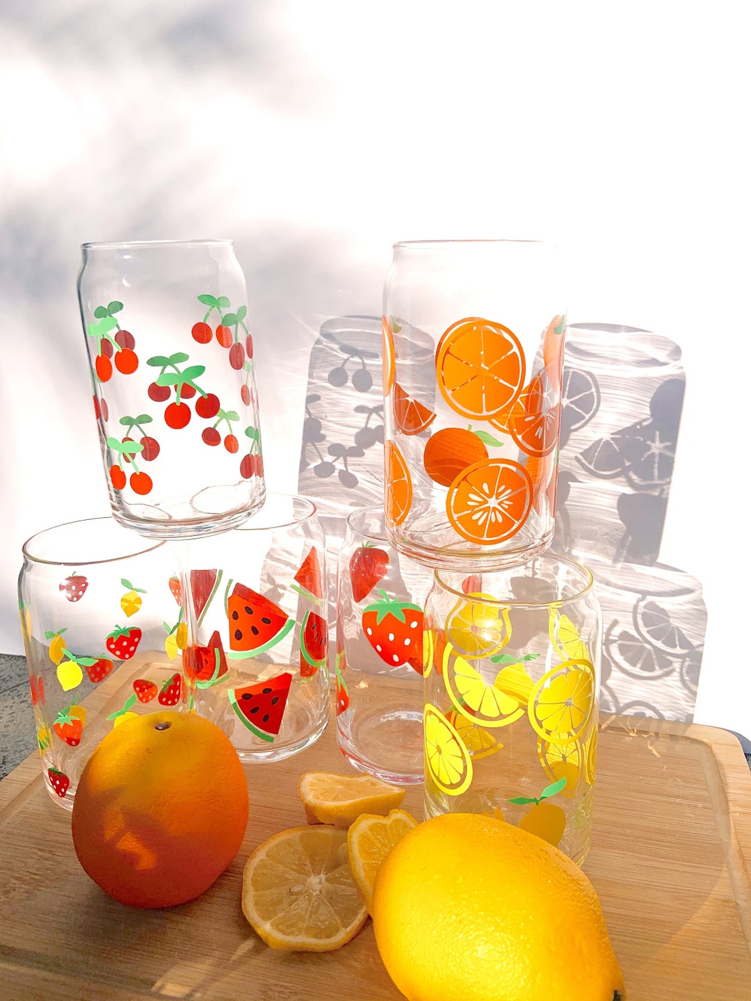 Fruit Glass Cups/ Fruits Glass Beer Cups/ Fruits Coffee Glass/ Fruit