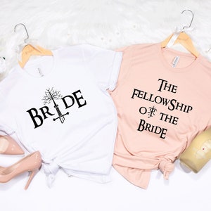 Bachelorette party shirts.Movie theme bachelorette shirt.Lord Bride.Bridesmaid tank.BRIDE OF RINGS.Bridesmaids movie bachelorette T248