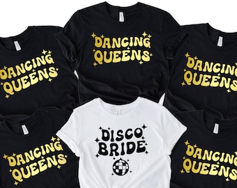 Disco Bachelorette Party Shirts, Disco Party Shirt, Disco Bride Shirt, Dancing Queen Bachelorette, Last Disco Bachelorette party shirts T422