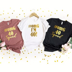 Camiseta de Forty AF. 40 y fabuloso. Camiseta 40 Cumpleaños. Regalo de cumpleaños. Camiseta de fiesta de cumpleaños número 40. Regalo de cuarenta cumpleaños. Camisa de cumpleaños de mujer T187