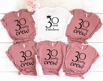 Dertig AF shirt. 30 en Fantastisch. 30e verjaardag Shirt.Birthday Gift.30e verjaardag feest shirt. Dertig verjaardagscadeau. Vrouwen verjaardagsshirt T137