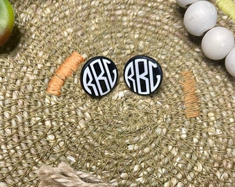 Ruth Bader Ginsburg Monogram Earrings