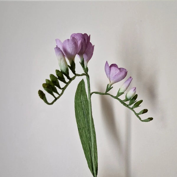 crepe paper freesia