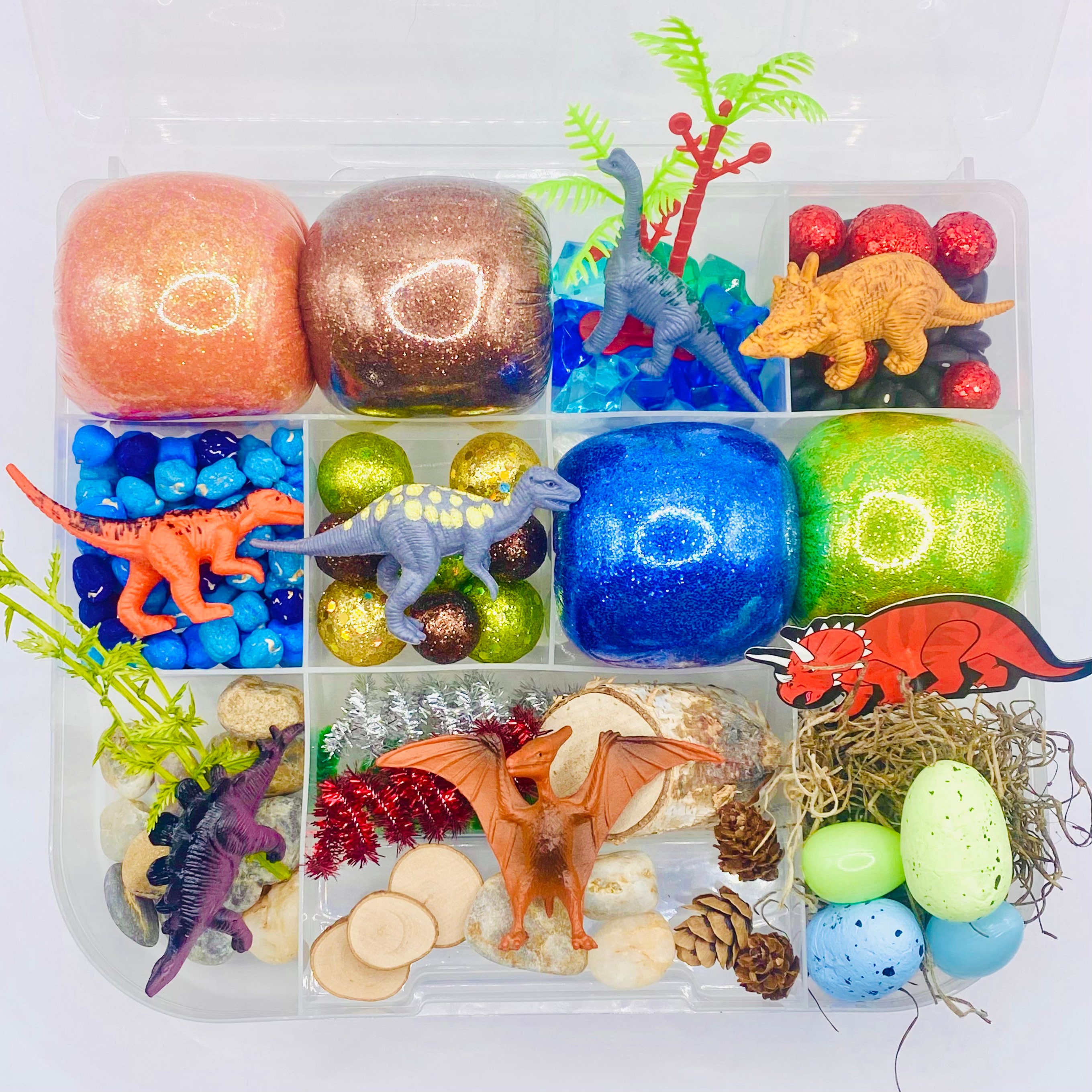 Dinosaur Playdough Kit, Dinosaur Sensory Box, Playdough Kit, Autumn Play  Dough, Fall Gift Basket, Stocking Stuffer 