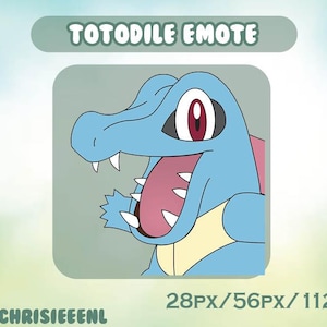 Totodile ~ Emote ~ Instant Download!