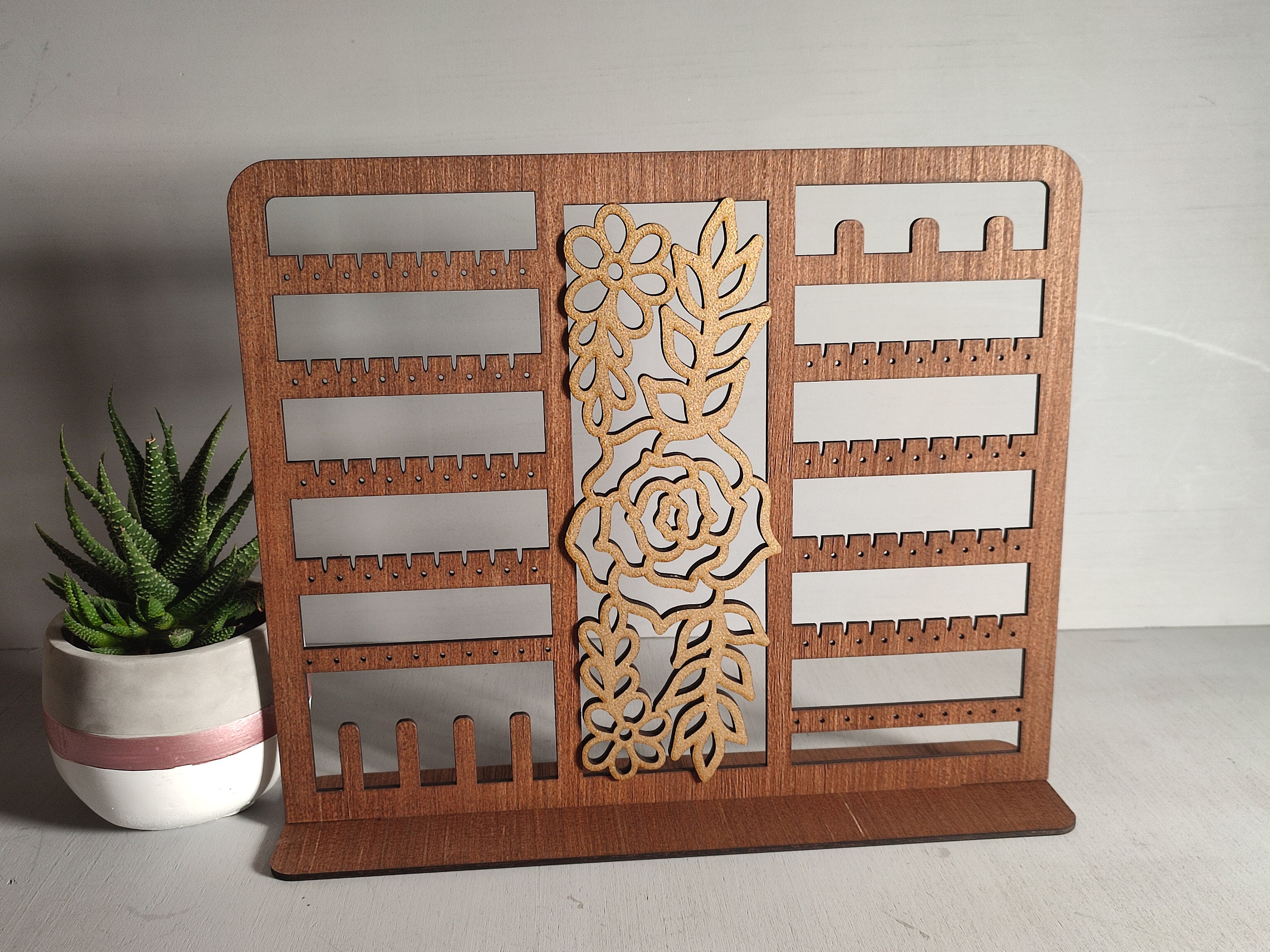 Laser cut earring best sale stand