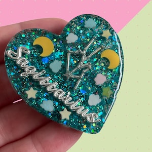 Custom zodiac phone grip holder, astrology resin phone stand, constellation phone charm, handmade celestial star sign gift