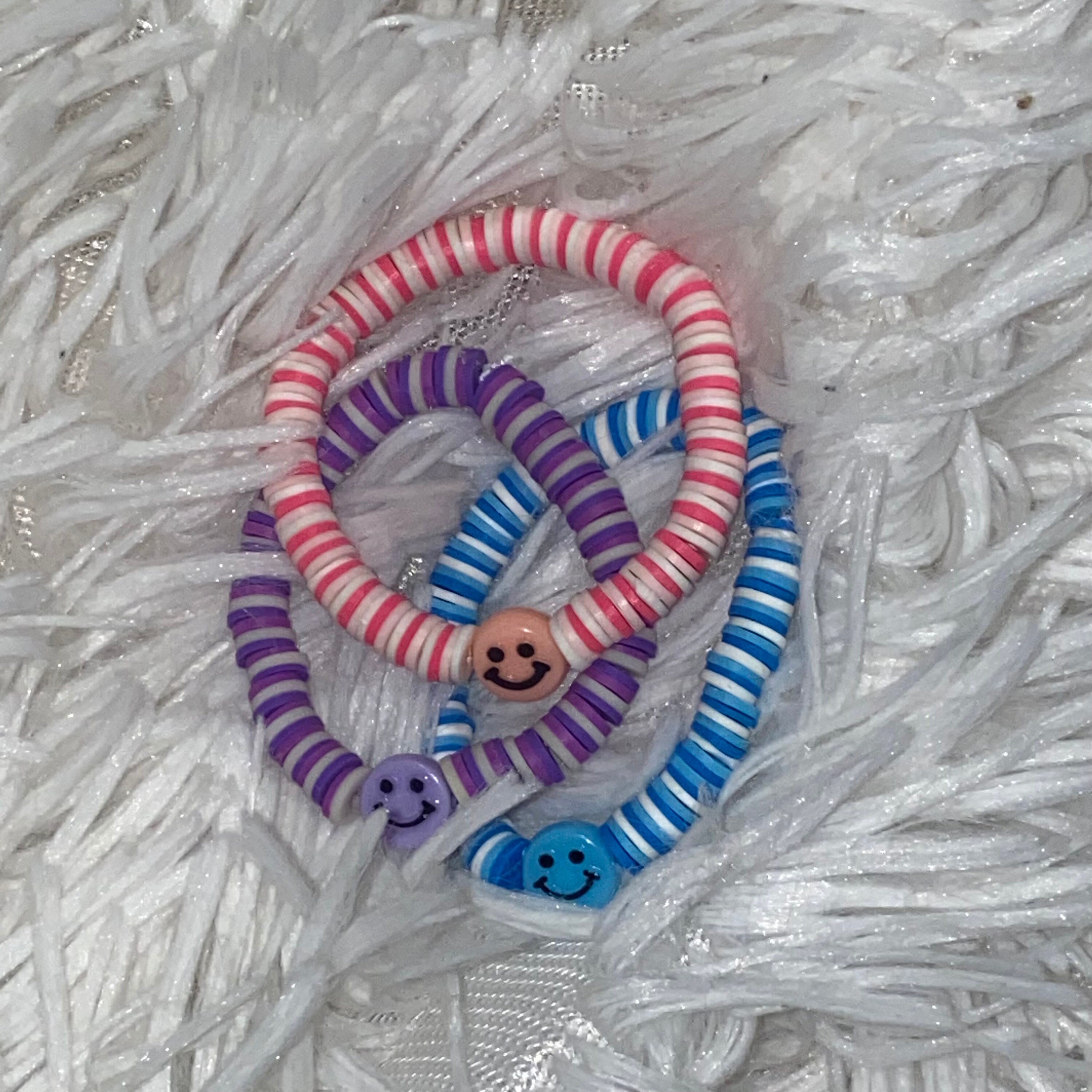 Pink purple and blue bracelet clearance