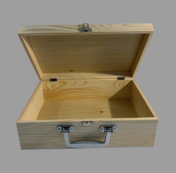 Unfinished Wood Box Unfinished Wooden Box Keepsake Box Etsy