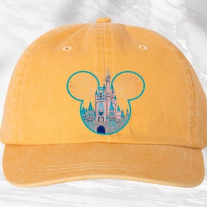 Disney Hat, Disney Castle Hat, Mickey Mouse Hat, Disneyland Cap, Disney Trip Cap, Disneyworld Hat, Disney Family Cap, Disney Vacation Cap