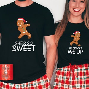 Christmas Gingerbread Shirts, Christmas Couple Shirts, Christmas Love Shirt, Holiday Matching Shirt, Matching Christmas Party Shirt