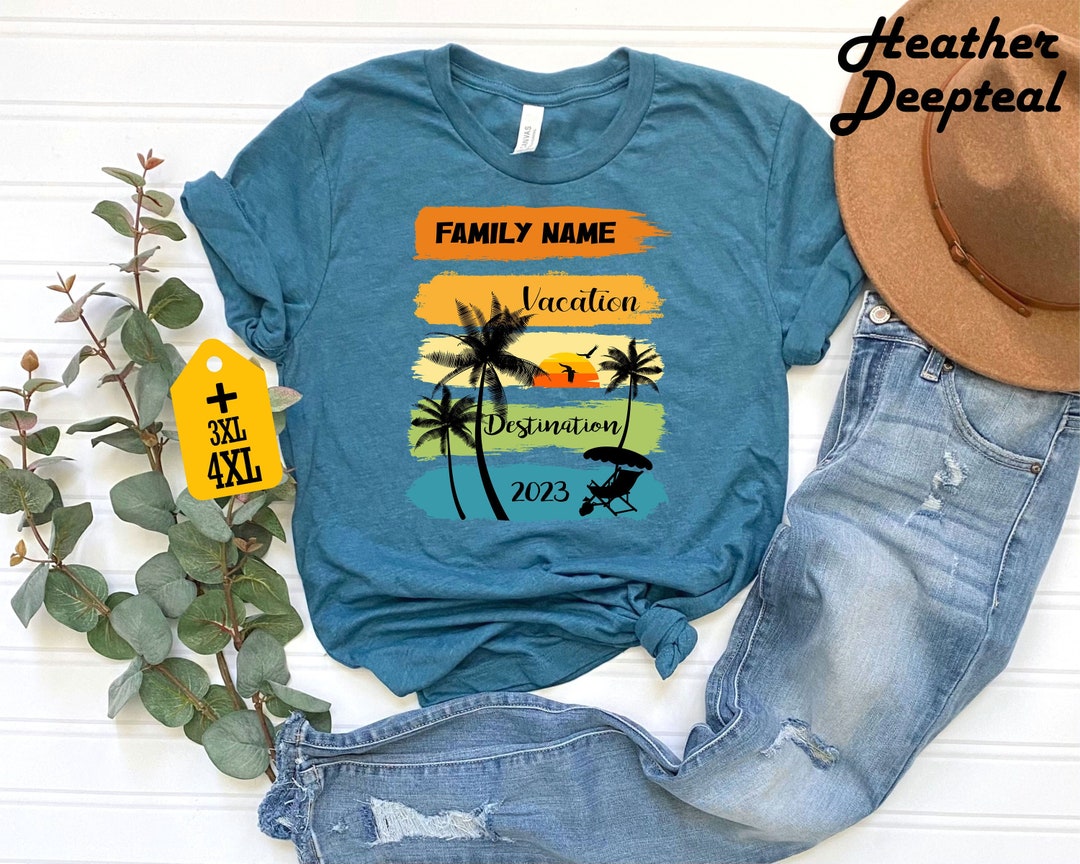 Personalized Family Vacation Shirt, Custom Family Gift, Family Trip ...