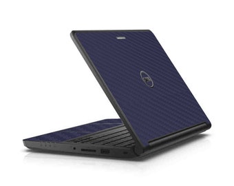 LidStyles Vinyl Protection Skin Kit Decal Sticker Compatible With Dell Latitude 7280 (Black Carbon Fiber