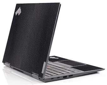 Sticker protecteur pour ordinateur portable en fibre de carbone LidStyles compatible avec Lenovo ThinkPad X1 Carbon Yoga G6
