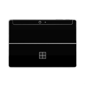 May include: A black tablet computer with a silver frame and a small camera lens at the top. The screen is black and shows the Windows logo.