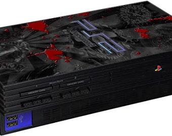 Decalcomania Protettiva LidStyles Per Sony PlayStation 2 Slim | Pelle Nera Antigraffio