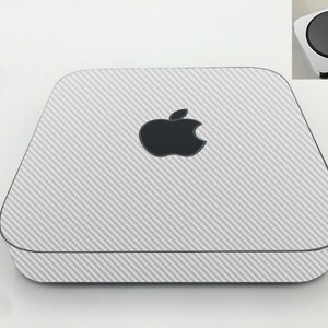 LidStyles Carbon Faser/ Strukturierte Laptop Haut Schutzfolie Aufkleber Kompatibel für iMac Mini M2 A2686