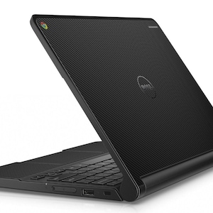 LidStyles Carbon Fiber Laptop Hautschutz Aufkleber Kompatibel mit Dell Chromebook 11 3120