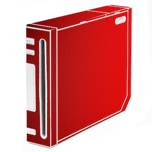 LidStyles Carbon Fiber/ Textured Console Skin Protector Decal Compatible with Nintendo Wii
