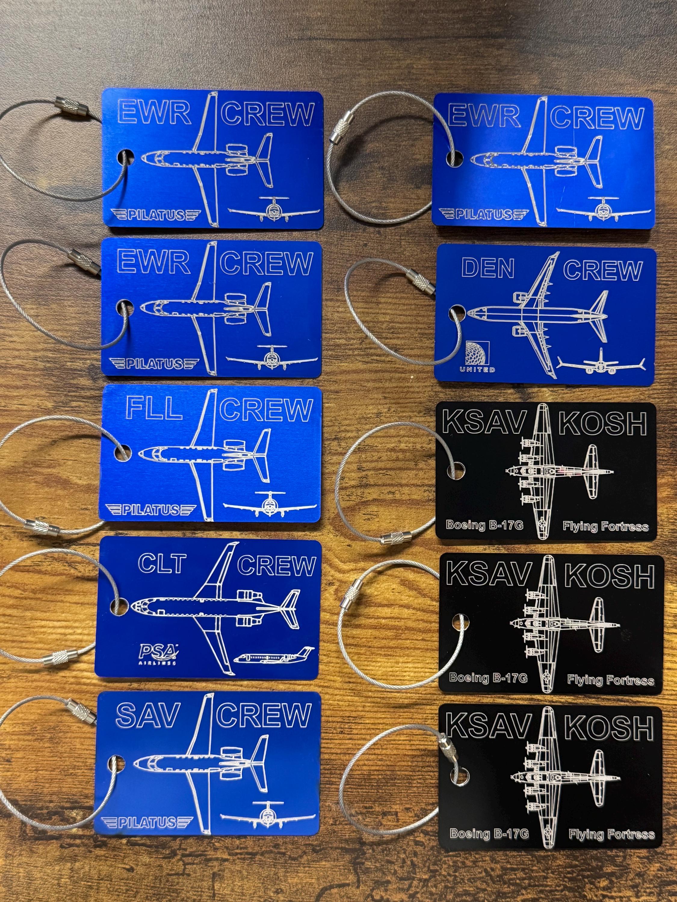 Airline crew tag - Etsy 日本