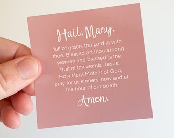Hail Mary Prayer Static Cling PACK OF 10