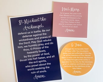 Catholic Daily Prayer Static Cling Bundle (3)