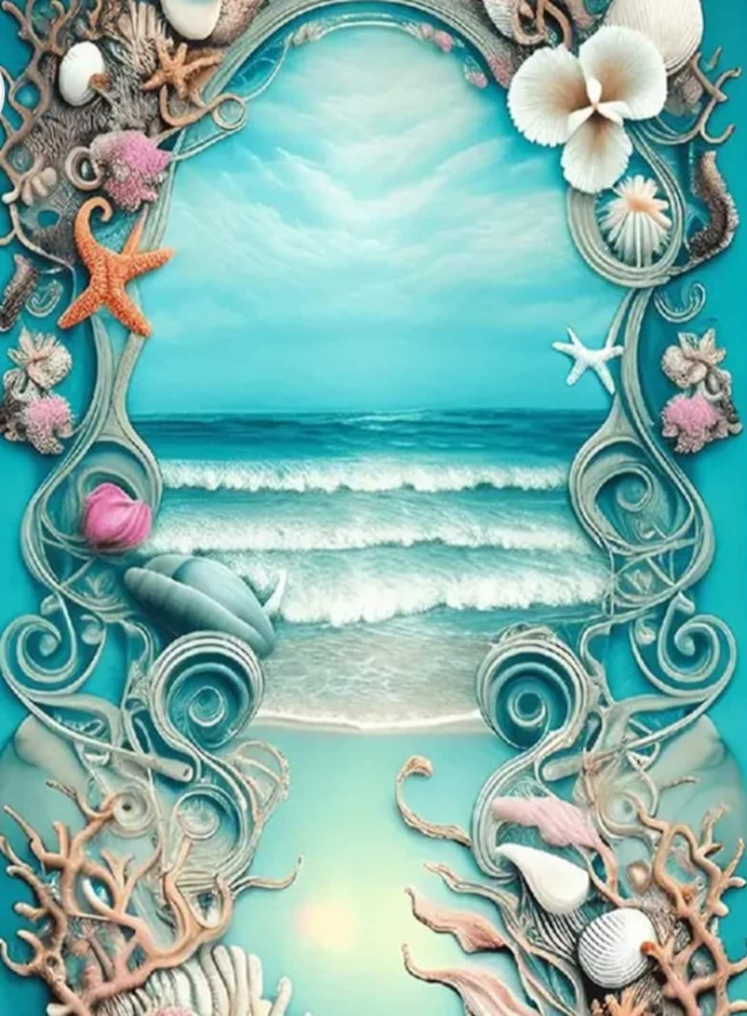 Beach (square) 30x40 Diamond Art Kit - Etsy