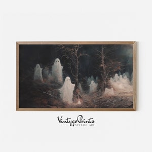 Halloween Frame TV Art | Vintage Ghost Oil Painting Digital Art | TV-35