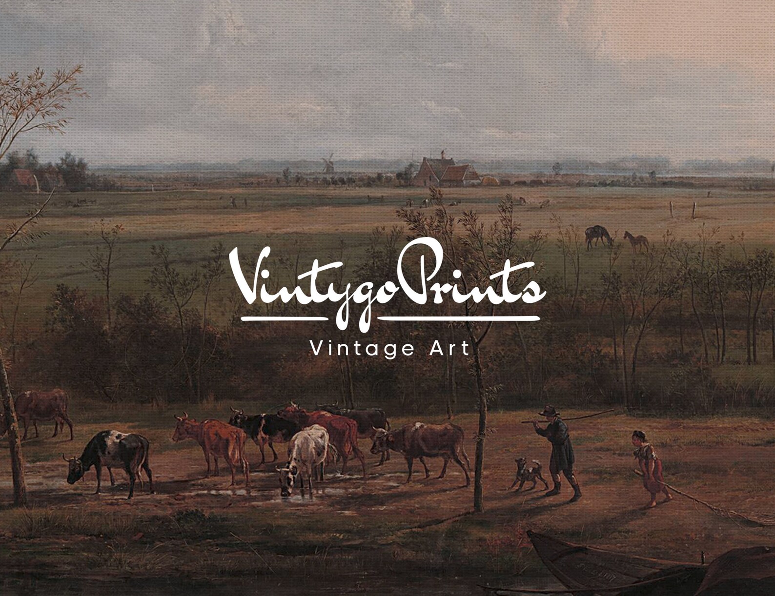 PRINTABLE Ranch Landscape Rustic Wall Art Antique Oil - Etsy