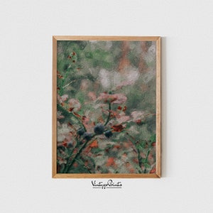 Vintage Waldpflanzen Ölgemälde: Rustikaler Blumen Kunstdruck (Digitaler Download) 126