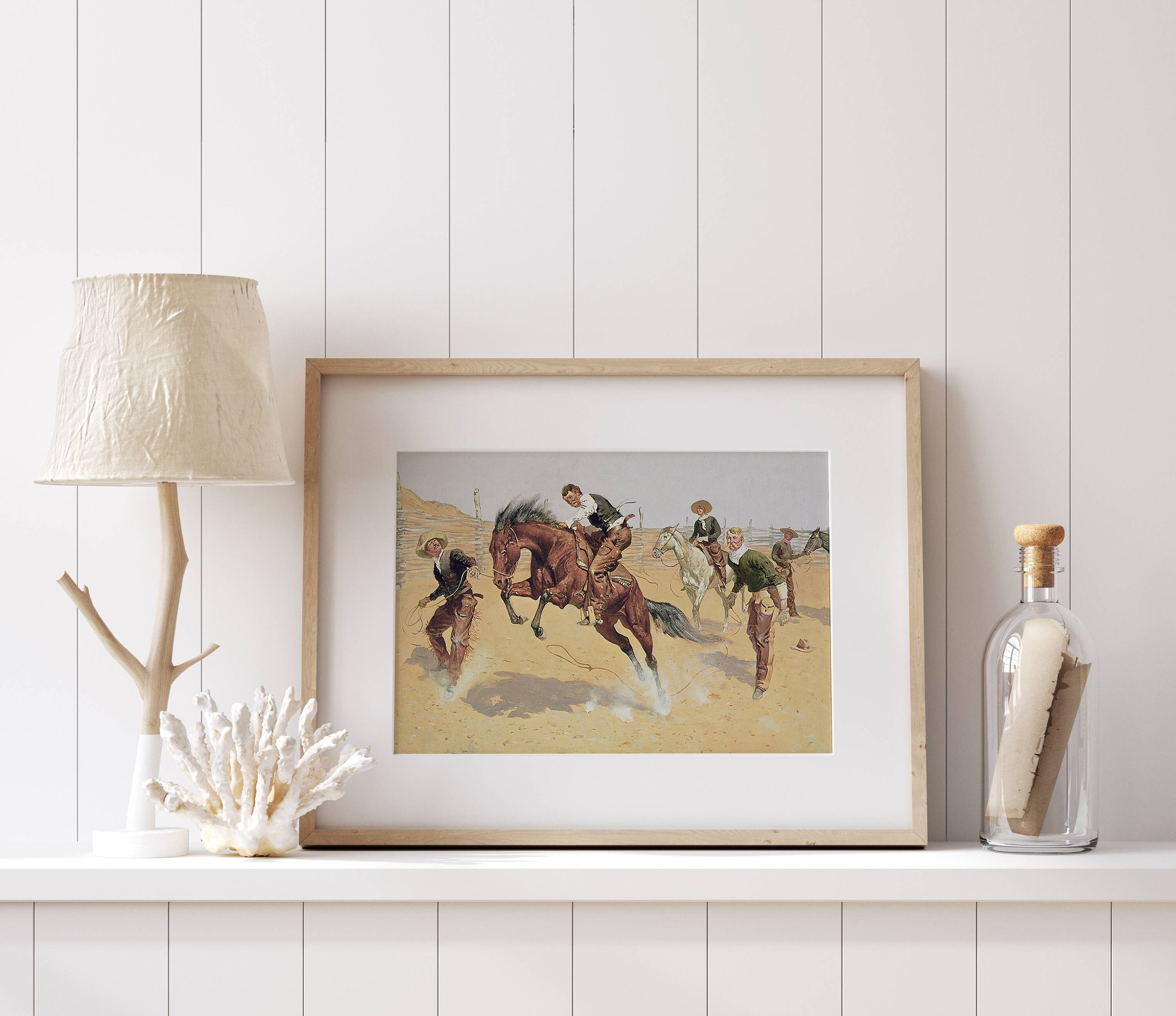 30 Original Western-Gemälde – Handgemalte Cowboy-Kunst Für Die Wand