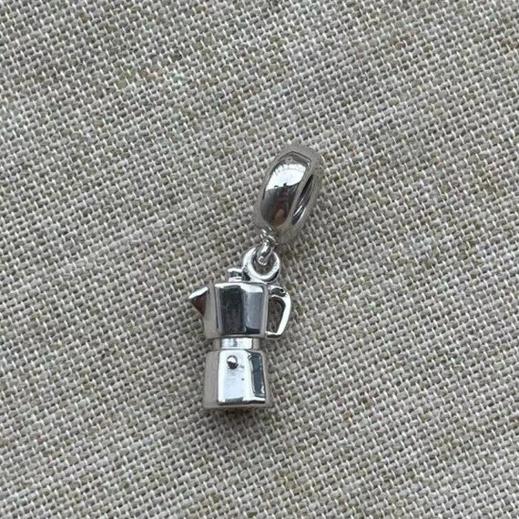 Coffee Lovers Charm For Pandora Bracelet, Sterling Silver