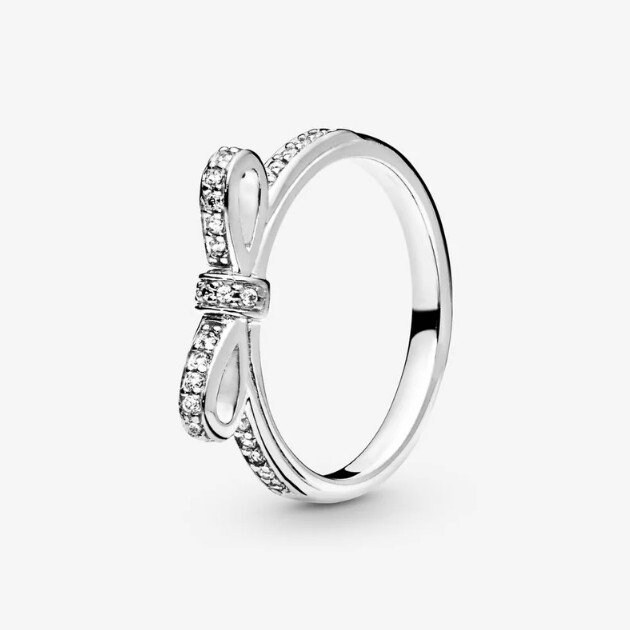 Pandora Princess Classic Bow Ring Sterling Silver - Etsy UK