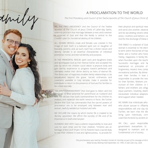 Family Proclamation Custom Design (Digital) - Landscape