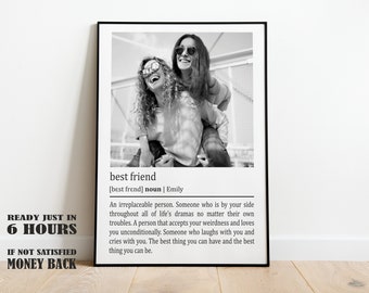 Best Friend Birthday Gift, Best Friend Gift, Personalized Gifts, Best Friends Portrait, Best Friend Christmas Gift, Sister Print