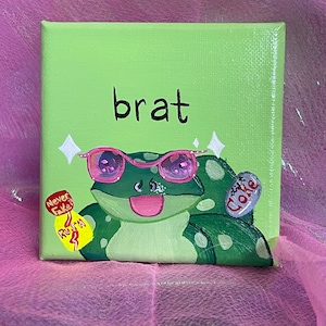 Brat Frog (original acrylic painting on canvas)