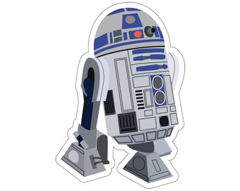 R2D2 Kiss-Cut Stickers, Star Wars Sticker, Cute R2 Sticker For Water Bottle, Laptop, Computer, Notebook, Gifts