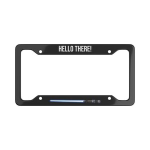 thumbnail interactive-video image 1 of Star Wars Stainless Steel License Plate Frame - Black Finish 1 of 4