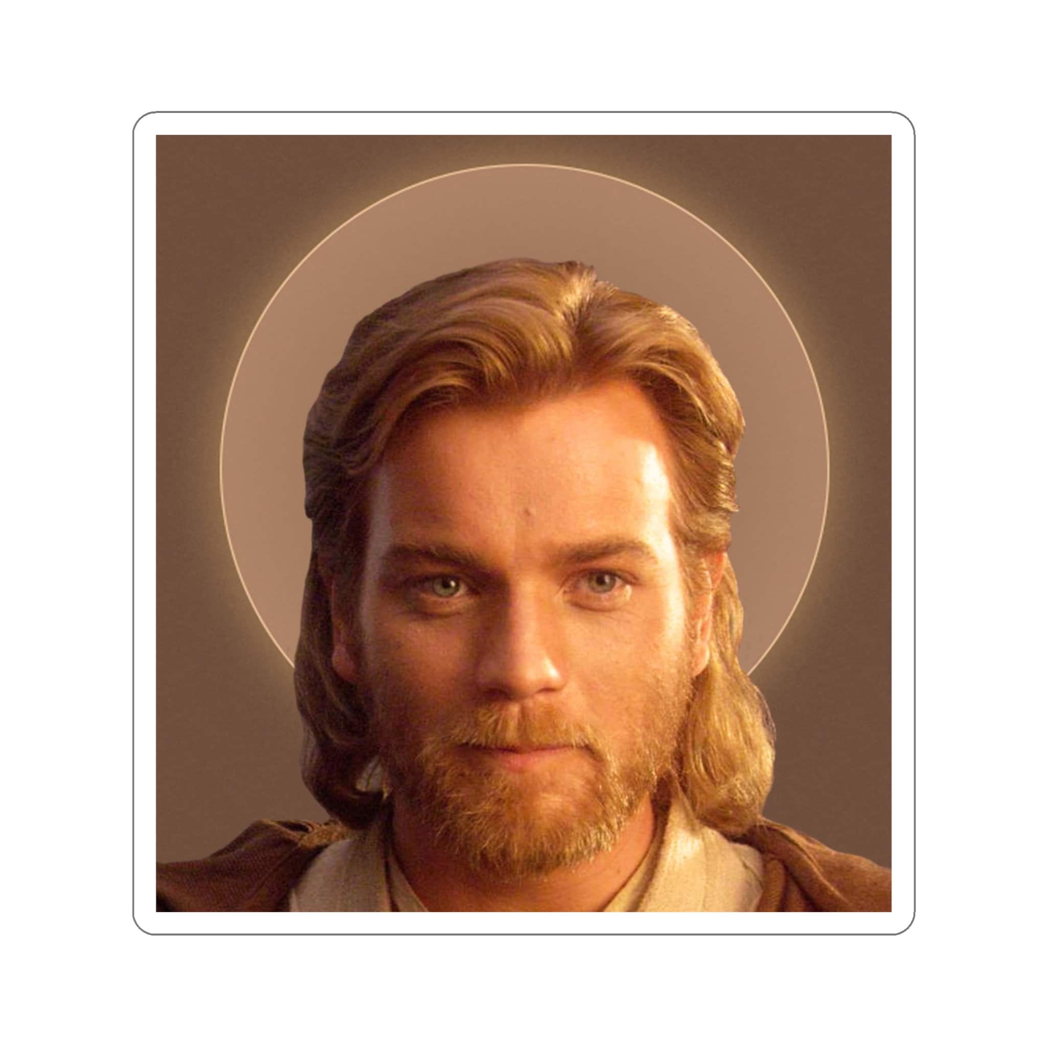 Obi-wan Jesus Die-cut Stickers Star Wars Sticker Funny Obi - Etsy