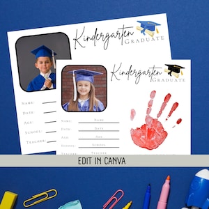 Kindergarten Graduation Keepsake: Handprint Art (Digital Download)
