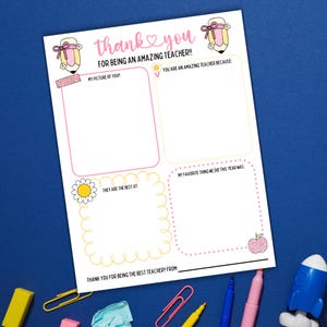 Teacher thank you, teacher thank you cards, preschool teacher appreciation gift, teacher thank you gifts, teacher appreciation gift ideas