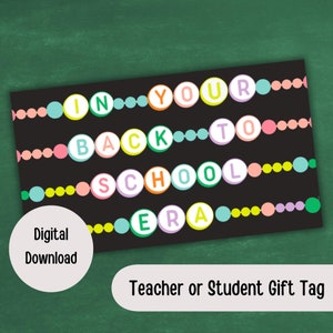 Teacher era gift tag, teacher, school,  flair pen, pen gift tag, teacher appreciation, back to school gift, first day of school gift tag