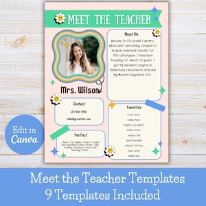 Boho Meet the Teacher Template: Back to School Flyer (Digital Download)