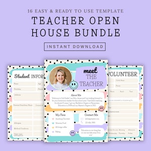 Editable Open House Bundle: Meet the Teacher Template, Back to School Flyer (Digital Download)